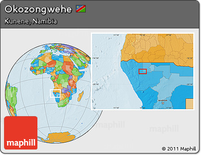Political Location Map of Okozongwehe