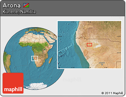 Satellite Location Map of Arona