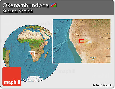 Satellite Location Map of Okanambundona