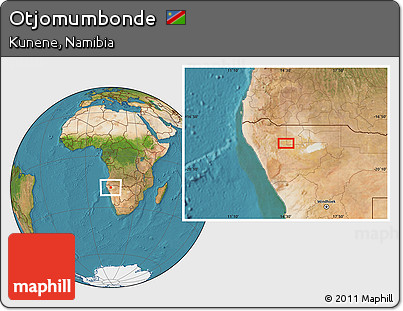 Satellite Location Map of Otjomumbonde