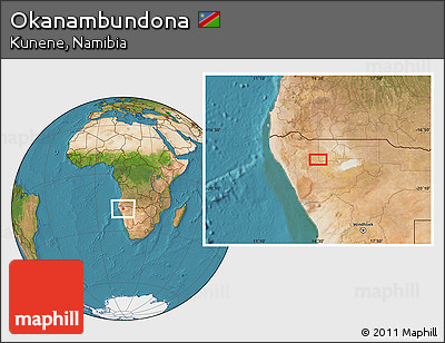 Satellite Location Map of Okanambundona