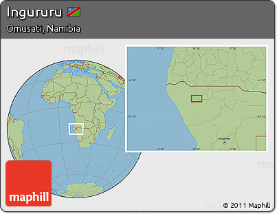 Savanna Style Location Map of Ingururu
