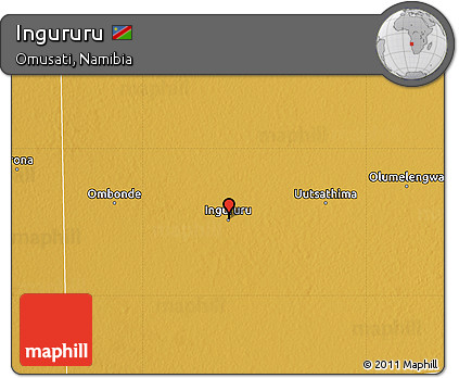 Physical Map of Ingururu