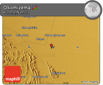 Physical Map of Okomizema