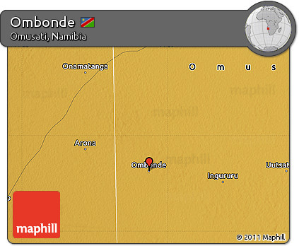 Physical Map of Ombonde