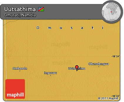 Physical Map of Uutsathima