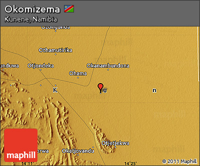 Physical Map of Okomizema