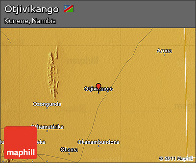 Physical Map of Otjivikango