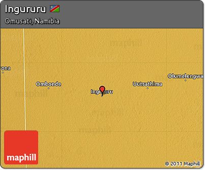 Physical Map of Ingururu