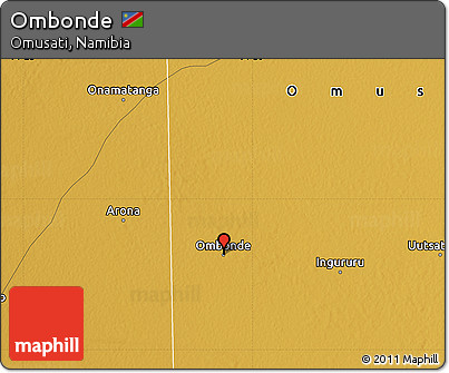 Physical Map of Ombonde