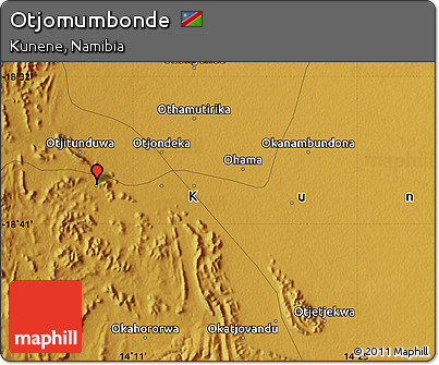 Physical Map of Otjomumbonde