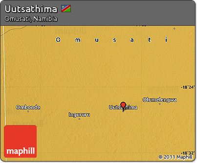 Physical Map of Uutsathima