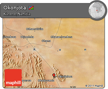 Satellite Map of Okonjota