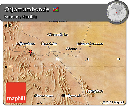 Satellite Map of Otjomumbonde