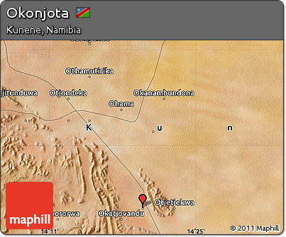 Satellite Map of Okonjota