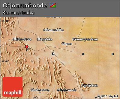 Satellite Map of Otjomumbonde