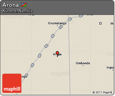 Shaded Relief Map of Arona