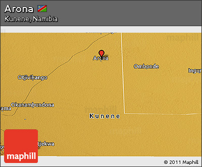 Physical Panoramic Map of Arona