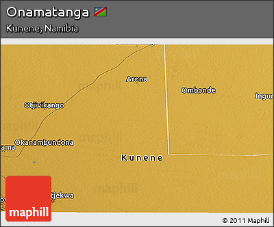 Physical Panoramic Map of Onamatanga