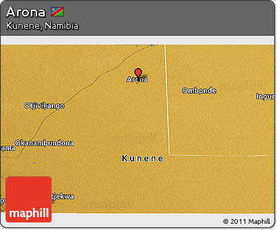 Physical Panoramic Map of Arona
