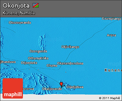 Political Panoramic Map of Okonjota