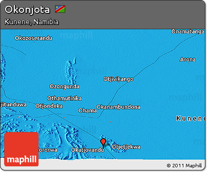 Political Panoramic Map of Okonjota
