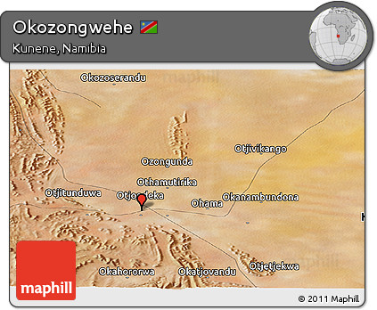 Satellite Panoramic Map of Okozongwehe