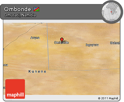 Satellite Panoramic Map of Ombonde