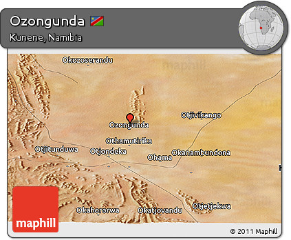 Satellite Panoramic Map of Ozongunda