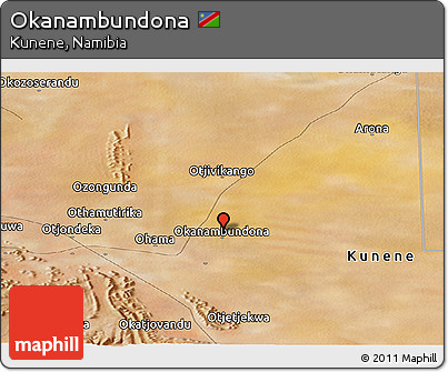 Satellite Panoramic Map of Okanambundona