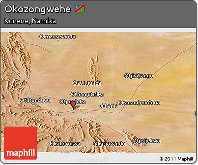 Satellite Panoramic Map of Okozongwehe