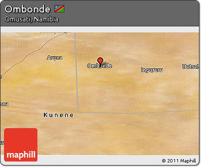 Satellite Panoramic Map of Ombonde