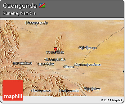 Satellite Panoramic Map of Ozongunda