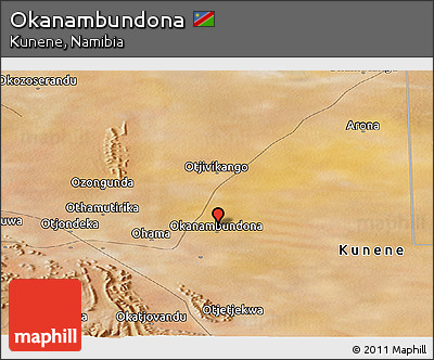 Satellite Panoramic Map of Okanambundona