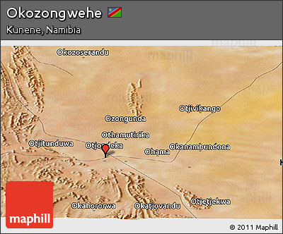 Satellite Panoramic Map of Okozongwehe