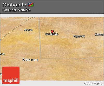 Satellite Panoramic Map of Ombonde