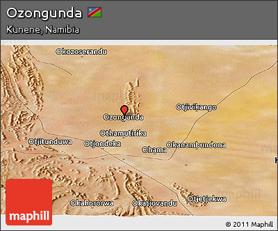Satellite Panoramic Map of Ozongunda