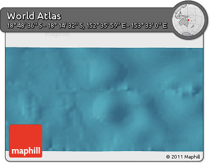 Satellite 3D Map of the Area around 18° 31' 34" S, 153° 4' 29" E