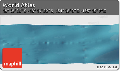 Satellite Panoramic Map of the Area around 18° 31' 34" S, 154° 46' 30" E