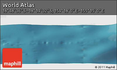 Satellite Panoramic Map of the Area around 18° 31' 34" S, 154° 46' 30" E