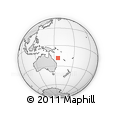 Outline Map of the Area around 18° 31' 34" S, 155° 37' 30" E, rectangular outline