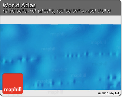 Shaded Relief 3D Map of the Area around 18° 31' 34" S, 155° 28' 29" W