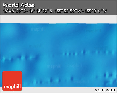 Shaded Relief 3D Map of the Area around 18° 31' 34" S, 155° 28' 29" W