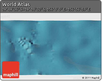 Satellite 3D Map of the Area around 18° 31' 34" S, 156° 28' 29" E