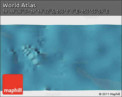 Satellite 3D Map of the Area around 18° 31' 34" S, 156° 28' 29" E