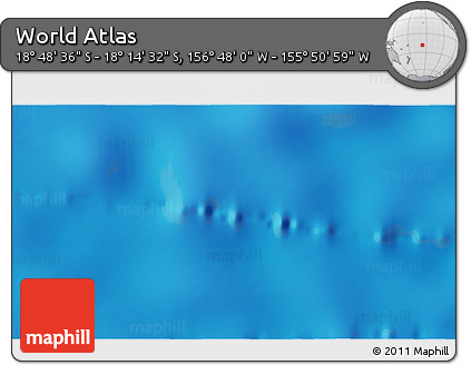 Physical 3D Map of the Area around 18° 31' 34" S, 156° 19' 29" W