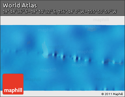 Physical 3D Map of the Area around 18° 31' 34" S, 156° 19' 29" W