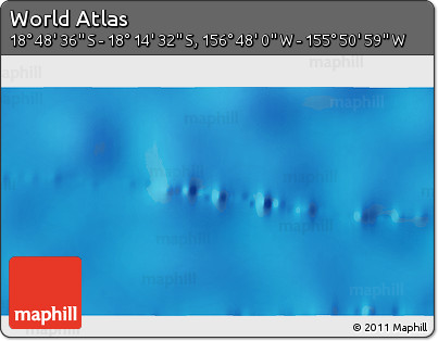 Physical 3D Map of the Area around 18° 31' 34" S, 156° 19' 29" W