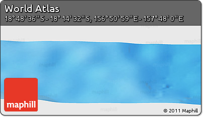 Physical Panoramic Map of the Area around 18° 31' 34" S, 157° 19' 29" E