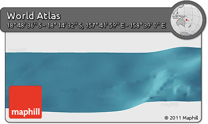 Satellite Panoramic Map of the Area around 18° 31' 34" S, 158° 10' 30" E